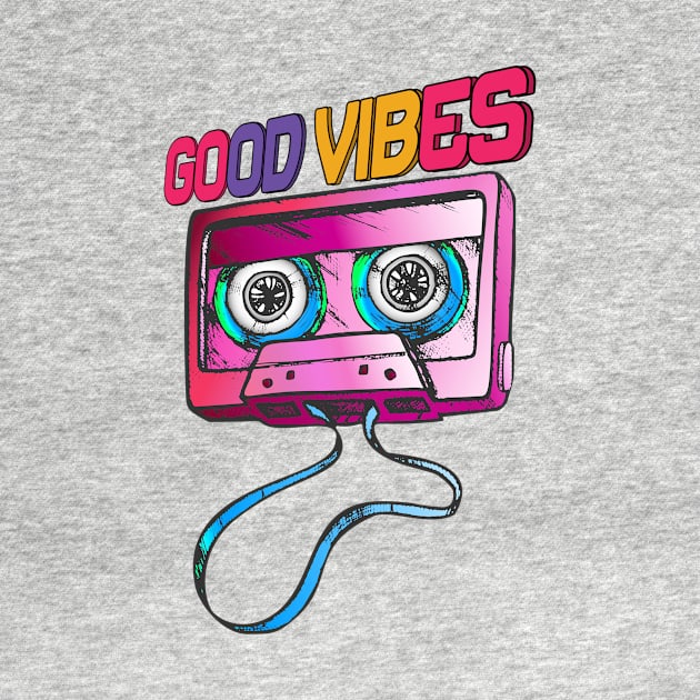 Good Vibes 80s Retro Design by BAB